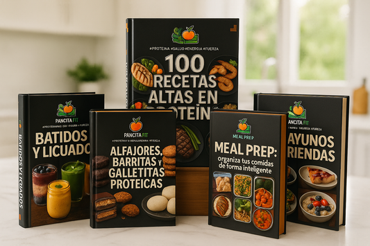 PANCITA FIT MEGA PACK 9X1: RECETARIO + 8 BONUS